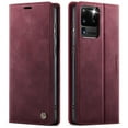 thumbnail image 2 of CaseMe Calf Leather Lining Microfibre Wallet Case for Samsung Galaxy S20 Ultra 6.9-inch with RFID Blocking,Magnetic Closure,Card Slots,Cash Slot,Kickstand,Shockproof Flip Folio Protective Phone Case, 2 of 10