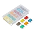 thumbnail image 1 of Mini Auto Fuses, Zinc Alloy Easy Identification 20A 30A 40A 50A 60A 70A 24PCS Car Fuse Set  For Boats Ships, 1 of 8