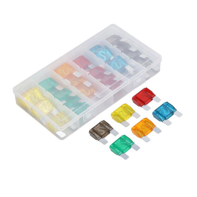 Mini Auto Fuses, Zinc Alloy Easy Identification 20A 30A 40A 50A 60A 70A 24PCS Car Fuse Set For Boats Ships