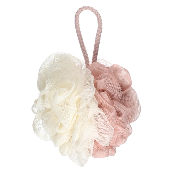 Esponja de baño de loofah de 1 pieza Unique Bargains para baño 4.72"x5.12" color rosa
