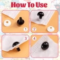 thumbnail image 4 of Set de Ojos y Narices de Seguridad ywevyezc 1000 Piezas Negro, 4 of 7