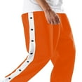 thumbnail image 4 of Men‘s Tear Away Pants  Basketball Pants Split Snap Button Sweatpants, 4 of 9