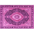 thumbnail image 1 of Ahgly Company Indoor Rectangle Medallion Pink Traditional Area Rugs, 7' x 9', 1 of 4