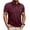 Wine, variant on LTTVQM Men's Casual Polo Shirts Short Sleeve Button Classic Summer Spring T-Shirts Cotton Slim Fit Tees Lightweight Golf Top with Pocket Wine XL