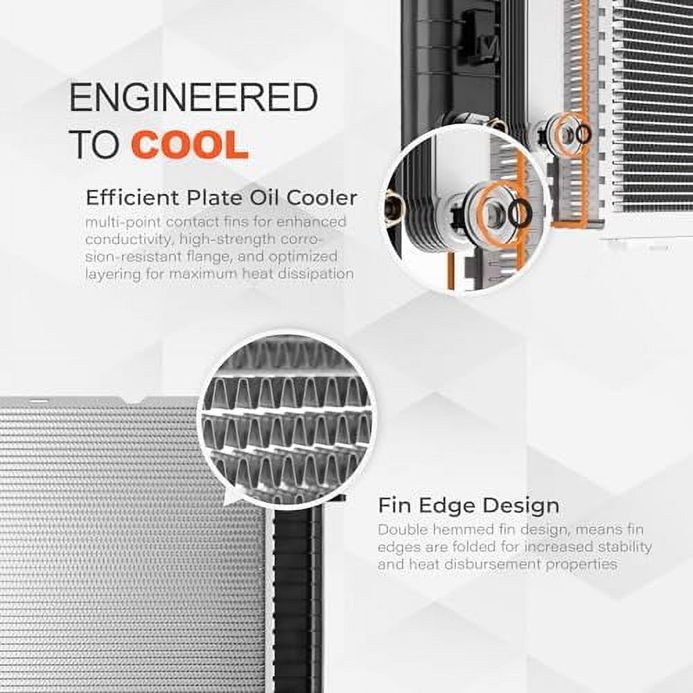 Radiator | Compatible with Ford Ranger Mazda B4000 1995-1997 4.0L V6 | Compatible with 675-02334 FO3010163 FOTZ8005EA