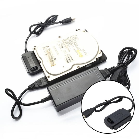 KRONDO USB to IDE 2.0 Adapter Converter Cable For 2.5 3.5 St HD Sata Hard Drive