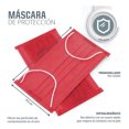 thumbnail image 4 of Cubrebocas Tricapa 50pz Rojo Gaon Tricapa, 4 of 8