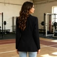 thumbnail image 5 of Resicozy Suit Jacket for Women Business Casual Blazers Office Work Jackets Long Sleeve Open Front Jacket Travel Blazer Black L, 5 of 10