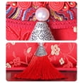 thumbnail image 4 of vlrwzc HongBao Traditional Chinese Wedding Invitation Card Bag Silk New Year Red Envelope Embroidery Lucky Money Bag With Tassel, 4 of 7