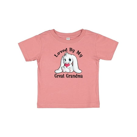 

Inktastic Loved By My Great Grandma Bunny Rabbit Gift Baby Boy or Baby Girl T-Shirt