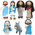 thumbnail image 2 of Jesus Plush Toy Virgin Mary Soft Doll Traveler Crutch Style Donkey Stuffed Christ Religious Savior with Smile Believer Kids Gift, 2 of 5