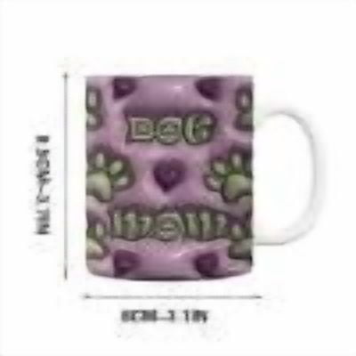 PEONAVET Mug Mug Dog Mom Dog Inflated Mug Personalized Ceramic Mug Pet Lovers