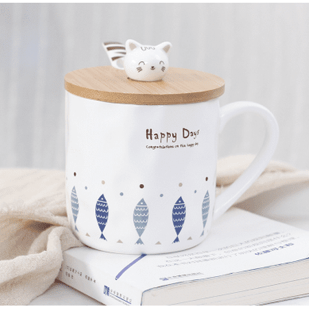 

Livesture Cuteceramic cup cartoon mug creative office cup couple cup milk coffee cup with lid spoonCuteceramic cup cartoon mug creative office cup couple cup milk coffee cup with lid spoon 5