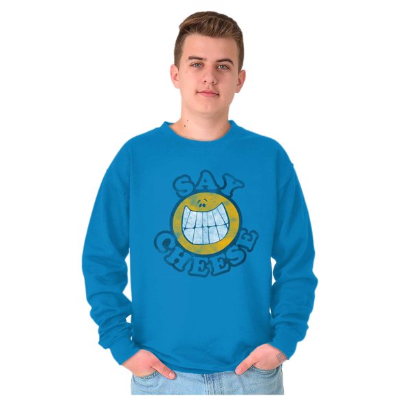 Say Cheese Photographer Camera Humor Sweatshirt for Men or Women Brisco Brands 2X
