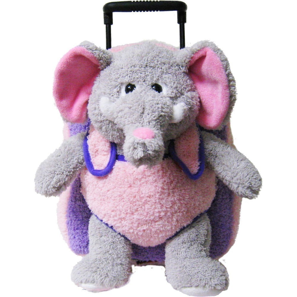 stuffed purple elephant
