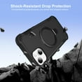 thumbnail image 7 of Dteck for iPhone 13 Case with Screen Protector, Compatible with MagSafe Shockproof Invisible Magnetic Ring Stand Military-Grade Heavy Duty Protection Phone Case, Black, 7 of 7