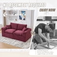 thumbnail image 5 of Modular Sectional Sofa Cloud Couch, Comfy Cloud Modern Sofa, 2-Seater with Removable Cushion Covers, Furniture for Living Room Bedroom Apartments Dorms, No Assembly Required, 5 of 5