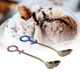 thumbnail image 3 of Juego de Cucharas de Postre Juego de 2 Cucharas de café de Acero Inoxidable con Forma de Corazón Creativo Juego de Cucharillas de Azúcar para Ensalada de Frutas para el Hogar ANGGREK Otros, 3 of 8