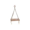 thumbnail image 1 of Cotton Rope Wall Hanger With Wooden Shelf, 1 of 3