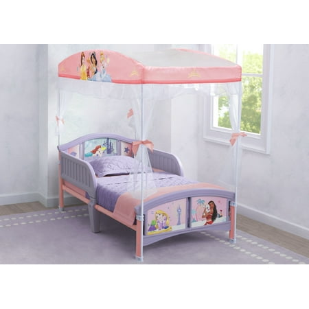 デルタ 子供用ベッド ディズニー プリンセス パープル 子ども用 キャノピー付き トドラーベッド 天蓋 キッズ 幼児 子供部屋 DELTA