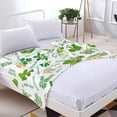 thumbnail image 4 of Herb Green Plant Pattern Blanket, Soft Blankets Flannel Bed Throw Cozy Lightweight Plush Gifts for Women Men Boys Girls Sofa Couch Bedroom Living Rooms Warm All Season, Home Decor, 60"x50", 4 of 6