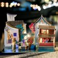 thumbnail image 4 of Casa de muñecas de madera en miniatura de casa de bricolaje - edificios de arquitectura china Macarena Kits de casa de muñecas de madera de bricolaje, 4 of 8