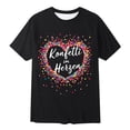 thumbnail image 4 of Graphic Tees for Girls Kids Printed Short Sleeve T Shirts Girls Short Sleeve Shirts Size 10-12 Casual Crewneck Tops Summer Clothes(Size 1-2 Years,Black), 4 of 4