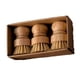 thumbnail image 2 of Round 3pcs Mini Bamboo Dish Brush, Natural Scourer Brush, Practical Scrubber Cleaning Set, 2 of 5