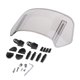 thumbnail image 5 of Clip de extensión para parabrisas de motocicleta, accesorios, deflector de alerón resistente pequeño gris, 5 of 9