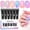 6 Colors Aurora Light Reflection, variant on SAVILAND Hema-Free Poly Extension Gel Nail Kit: 6 Poly Gel Colors Fine Shimmer White Yellow Pink Poly Extension Gel Nail Kit, Long Lasting Hardness Poly Gel for Nourishing Nail Salon DIY Manicure