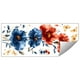 thumbnail image 2 of HaoXun Vibrant Floral Wall Decals for Bedroom & Living Room Decor - Peel and Stick Removable PVC Stickers, 39x90cm Self-Adhesive Wall Art, 2 of 7