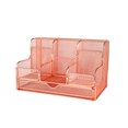 thumbnail image 1 of Inteprter Estante de almacenamiento de metal - Organizador elegante y que ahorra espacio - Para la oficina y el hogar Caja de almacenamiento Carpetas de archivos Oro rosa, 1 of 6