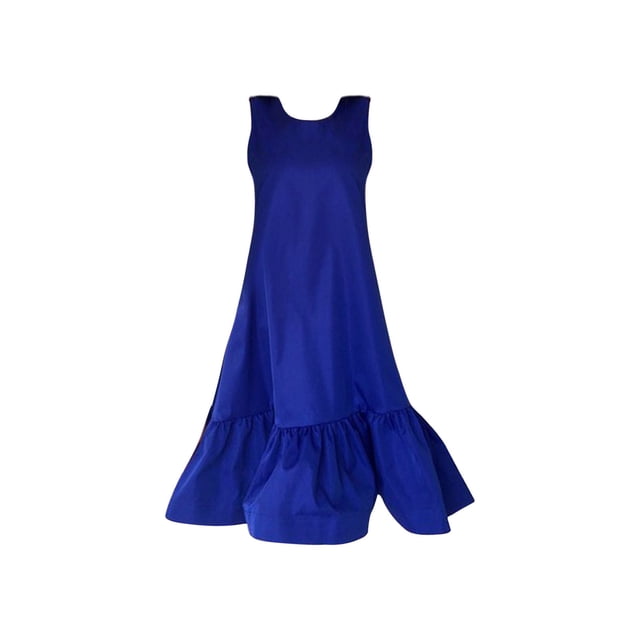 Prolriy Robes Printemps Été pour Femmes 2025 Été Col Rond Ample Manches Robes Pliantes Taille Ample Robe Mi-Longue Été Robes d'Été pour Femmes Robe Décontractée Mignonne Robes Femmes Bleu2 TTTG