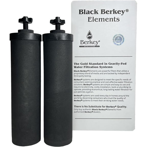 Berkey Authentic Black BB9-2 Water replacement Filters - For Berkey Water System