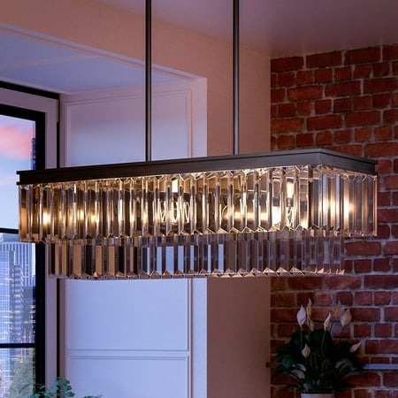 

Luxury Cosmopolitan Indoor Chandelier 11 H x 33.875 W with Traditional Style Elements Posh Design Olde Bronze Finish UHP2882