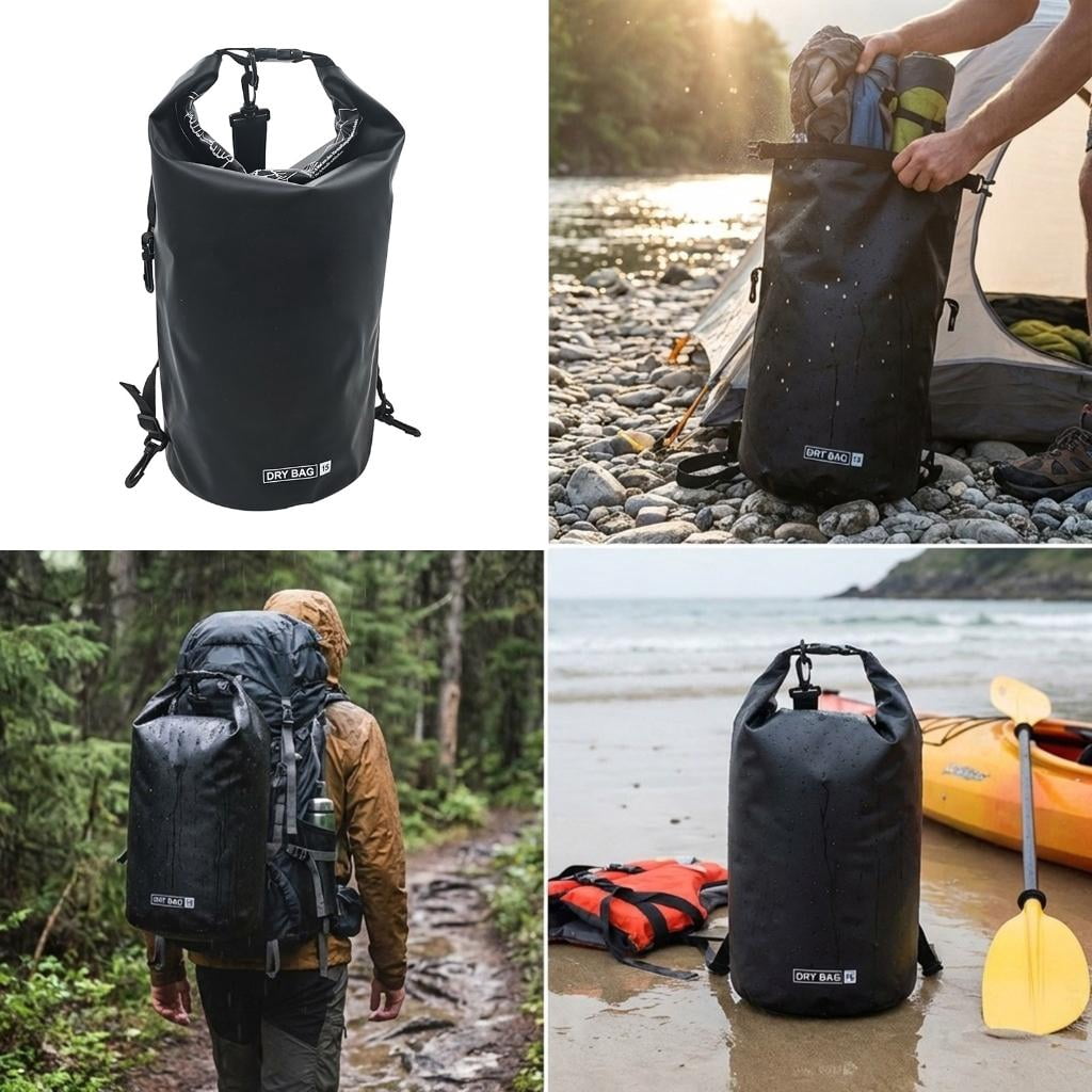 Yihuala PVC Bucket Bag for Surfers Campers Outdoor Gear