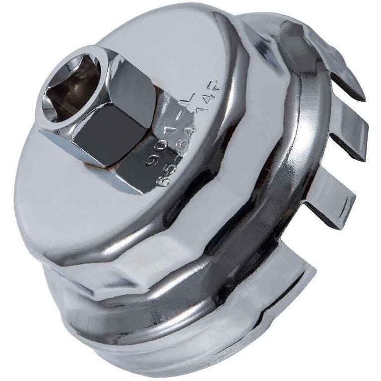 Heavy Duty 64mm Oil Filter Wrench For Toyota Lexus - Fits RAV4, Camry, Tundra, Highlander, Sienna 2.5-5.7L Engines