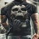 thumbnail image 2 of Camiseta con estampado 3D de calavera de terror para hombre, camiseta informal de manga corta con cuello redondo, transpirable, de gran tamaño, ropa para hombre Deng Xun unisex, 2 of 2