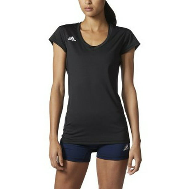 adidas Women's Volleyball Hi-Lo Cap Sleeve Jersey, XX-Small, Black ...