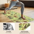 thumbnail image 4 of LightGreen Cartoon Dinosaurs Prehistoric Pattern Hot Yoga Mat Towel Non Slip for Hot Yoga - Quick-Drying Yoga Mat Cover with 4 Corner Pockets with Travel Bag - Hot Yoga Towel Non Slip 74"x26", 4 of 6