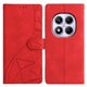 thumbnail image 1 of For Xiaomi Redmi Note 14 Pro+ 5G Note 14 Pro 5G Case Wallet Stand Imprinted Triangle Pattern Leather, 1 of 5