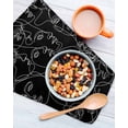 thumbnail image 3 of Abstract Style Kitchen Dish Towels for Drying Dishes Set of 3, Black Face Line Modern Character Art Waffle Weave Microfiber Hand Tea Bathroom Towels Quick Dry & Absorbent Towel 12x12, 3 of 7