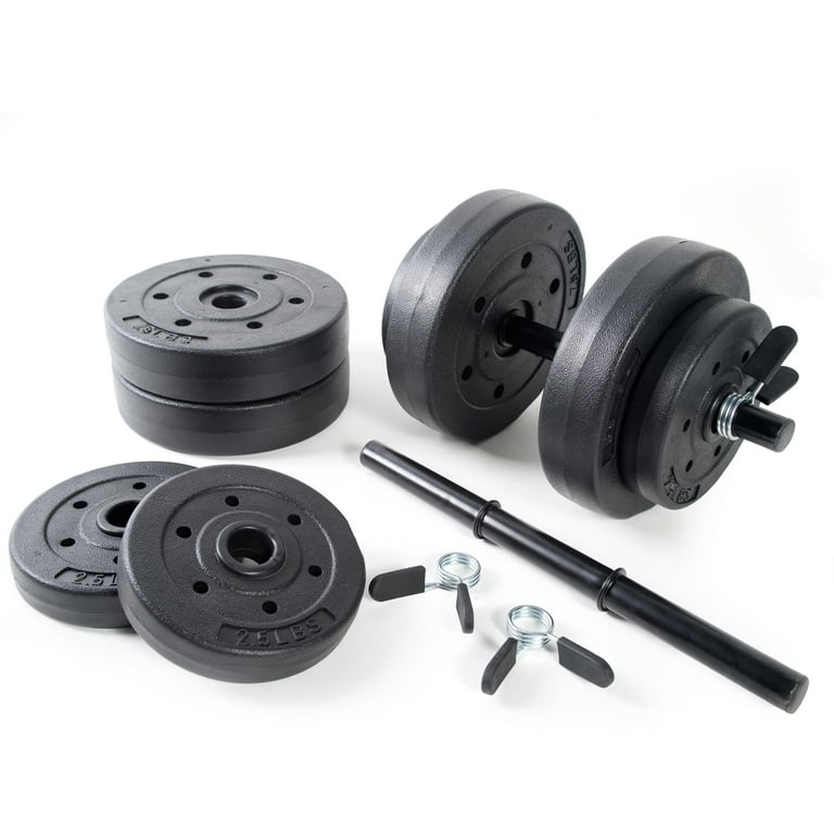 Athletic Works 40lb Adjustable Vinyl Dumbbell Set Walmart