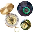 thumbnail image 1 of Pocket Watch Compass Waterproof Portable Pocket Compass with Luminous Compass Navigation Tool for Camping, Hiking and Other Outdoor Activities, Copper, 1 of 5