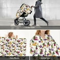 thumbnail image 6 of Car Seat Cover Baby - Tulips Flowers Yellow Purple Breathable Infant Car Seat Cover for Baby Carseat, Lightweight Comfort Baby Essentials Must Haves Newborn Stuff for Girl Boy, 6 of 7