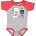 thumbnail image 3 of Inktastic Nana Loves Me Cute and Happy Llama Boys or Girls Baby Bodysuit, 3 of 5