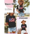 thumbnail image 6 of Anbech Be Kind T-Shirt for Women Graphic Rainbow Printed Short Sleeve Tee Tops with Crew Neck, 6 of 7