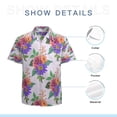 thumbnail image 7 of High Quality Hawaiian Shirts for Men Short Sleeve Aloha Beach Shirt Floral Summer Casual Button Down Shirts Blouses U59V7P, 7 of 7