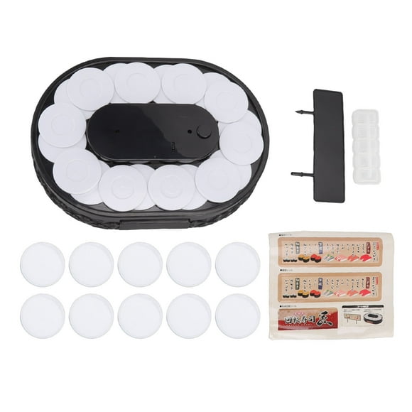 Rotating Sushi Display Stand,Rotary Sushi Machine Automatic Rotary Sushi Machine Sushi Display Table Swing Tray Striking Appearance