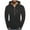 Black, variant on Zylanna Men's Hooded Sweatshirts with Multi-Pockets, Casual Soft & Warm Half-Zip Solid Color Sport Hoodies Pullover for Men Black